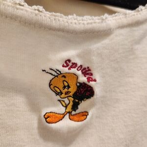 Vintage Cream Tweety "Spoiled" Looney Tunes Graphic Tee
